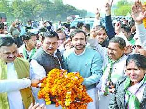 Jayant Chaudhary drew crowds in the road show